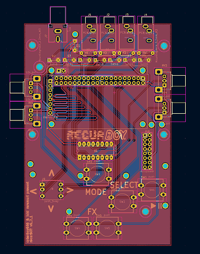 First Draft RecurBoy PCB