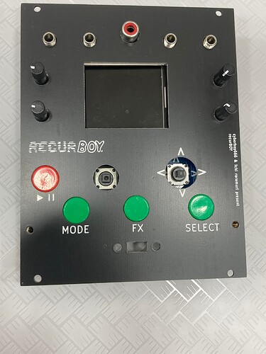 Recurboy Front Panel